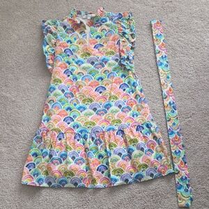 Joy Joy Colorful Rainbow Pattern Dress